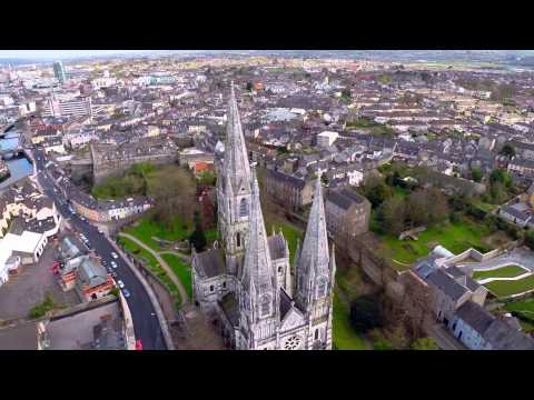 Flight over Cork city, Ireland