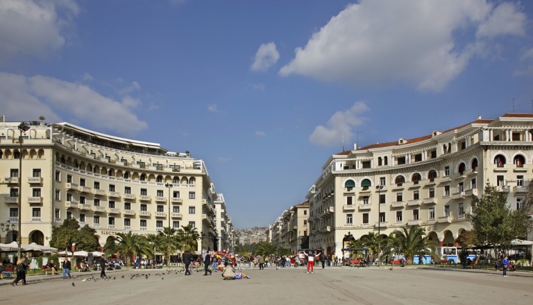 Der Aristoteles Platz in Thessaloniki