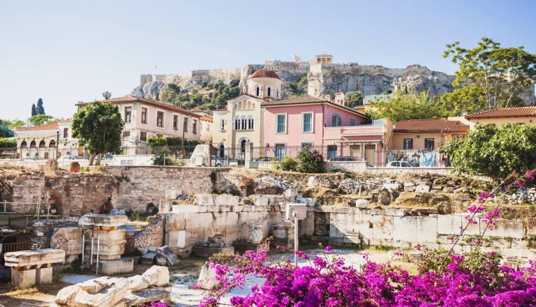 Das Altstadtviertel Plaka von Athen