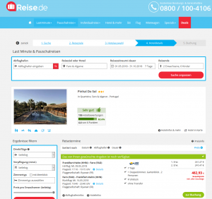 Screenshot Deals Algarve Hotel Pinhal do Sol