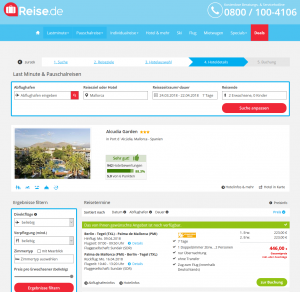 Screenshot Alcudia Garden Mallorca Deal