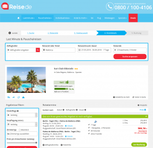 Screenshot Deals Mallorca Hotel Sun Club Eldorado