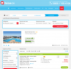 Screenshot Deals Menorca Hotel Beach Club Son Parc