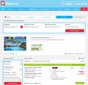 Screenshot Deals Thailand Hotel Coco Palm Beach Resort