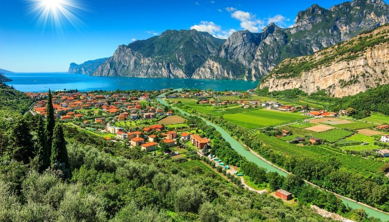 Die Wundervolle Landschaft am Gardasee.