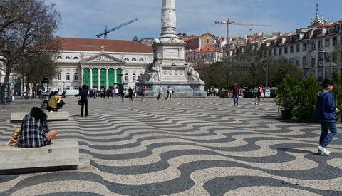 Paläste und Plätze in Lissabon
