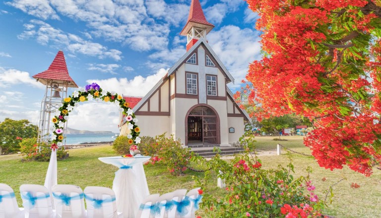 Hochzeitsreisen Mauritius Kirche