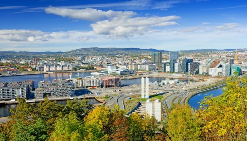 Die Innenstadt Oslos