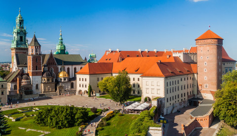 Die Burg Wawel in Krakau Polen