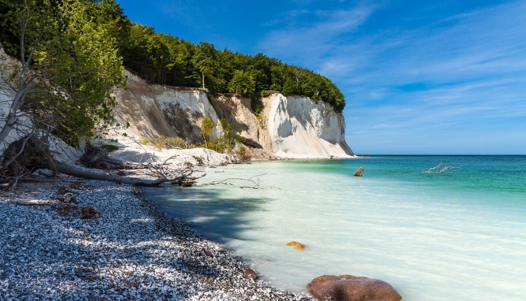 Die Ostseeküste auf der Insel Rügen. Reisen.