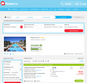 Screenshot Deals Costa de la Luz Hotel Playa de la Luz