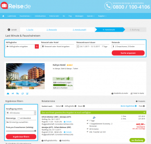 Screenshot Deals Türkei Hotel Kahya