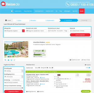 Screenshot Deals Bulgarien Hotel smartline Madara