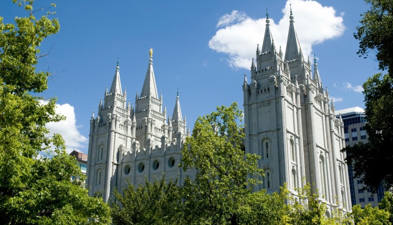 Der Salt Lake Tempel der Mormonen