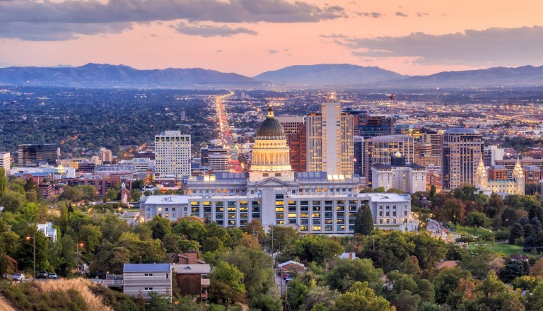 Eingebettet in wunderschöner Natur: Die Hauptstadt Uthas Salt Lake City.