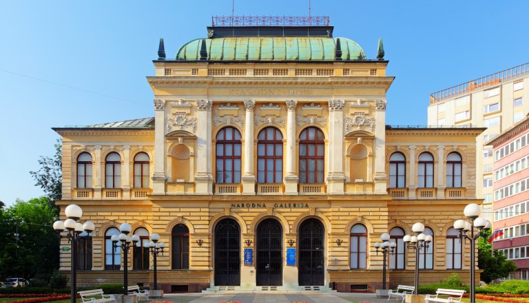 Die Nationalgallerie in Ljubljana.