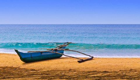 Fisherman's Canoe on Beach