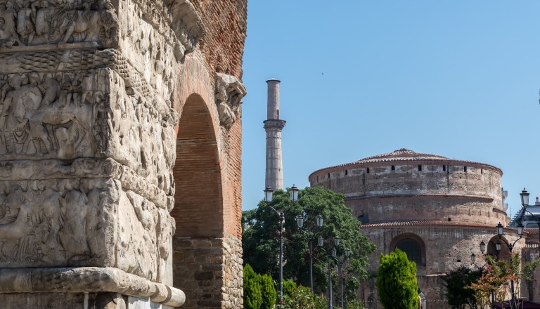 Der Galeriusbogen und die Rotunda in Thessaloniki