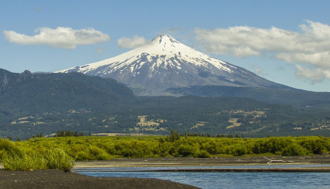 Der Villarica Vulkan in Chile