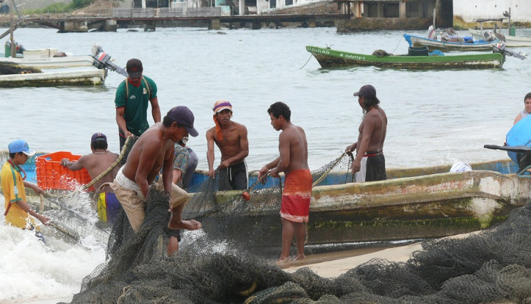 Fischerdörer bei Acapulco