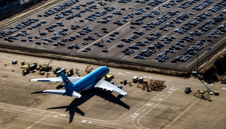 Flughafen Parkplatz