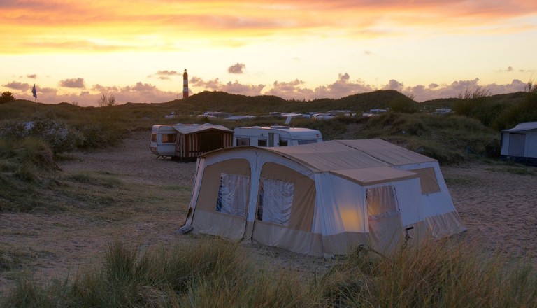 Campingurlaub ist auf Amrum sehr beliebt.