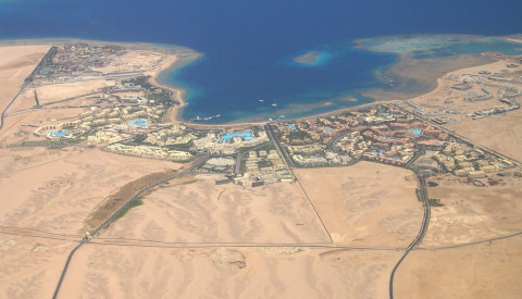 Anflug auf Hurghada