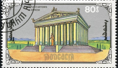 Artemis Tempel Weltwunder Briefmarke