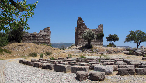 Das antike Myndos-Tor von Bodrum.