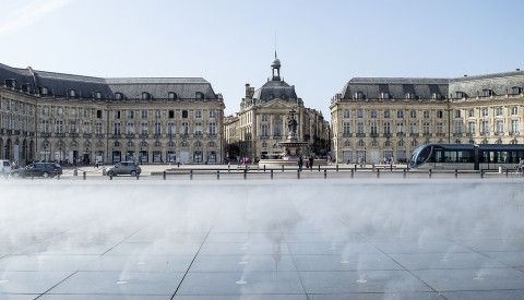 Der Place de la Bourse von Bordeaux