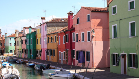 Venedigs bunte Insel Burano.