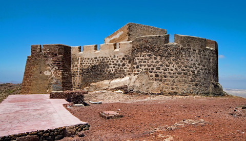 Die Castillo de Santa Barbara auf Lanzarote