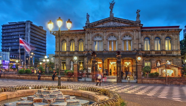 Das Nationaltheater in San Jose. Costa Rica.