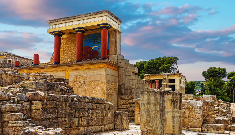 Der Palast von Knossos.