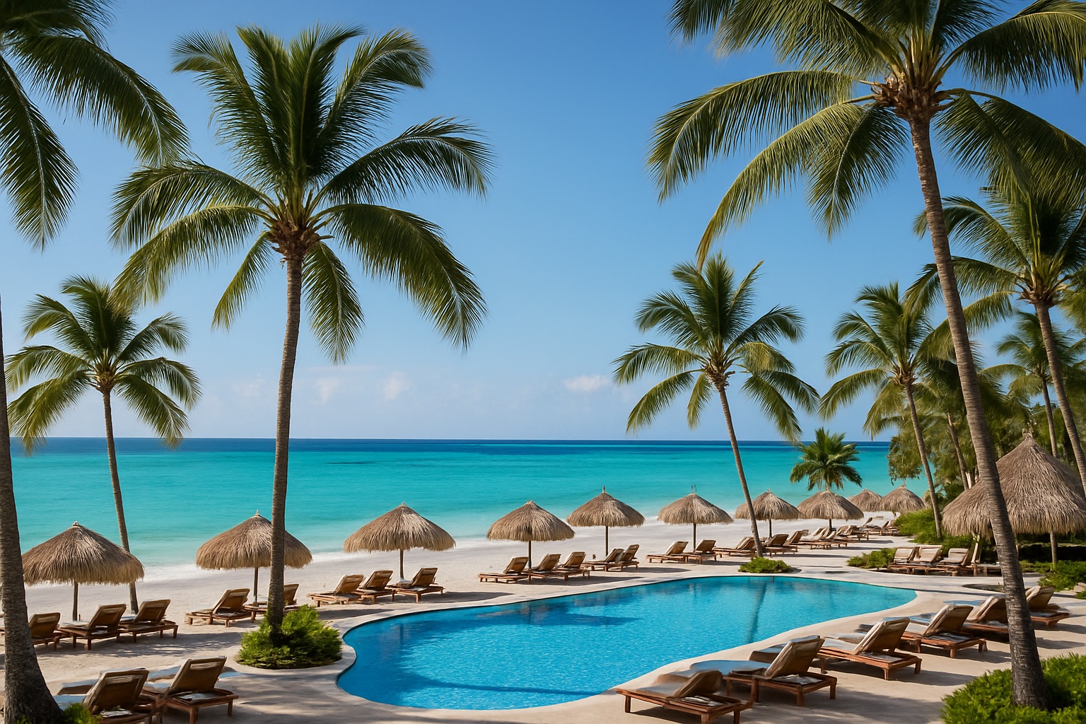 Luxus-Strandresort in Punta Cana in der Dominikanischen Republik