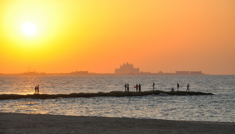 Der Marina Beach in Dubai