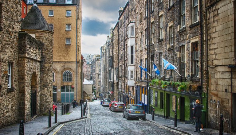 Edinburgh Schottland Straße