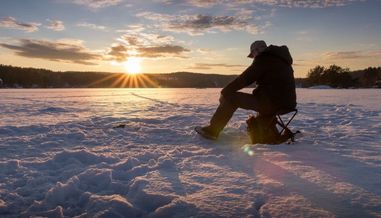 Norwegen Eisfischen