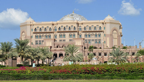 Das Emirates Palace Hotel in Abu Dhabi