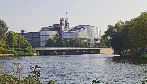 Der europäische Gerichtshof für Menschrenrechte im Europaviertel.