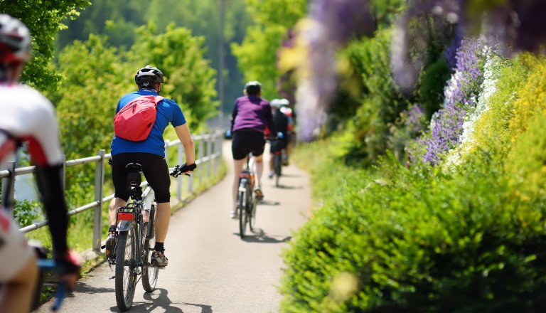 Entspannt Radtouren genießen.