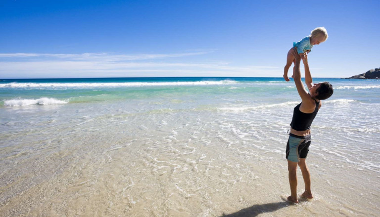 Familie Strandurlaub