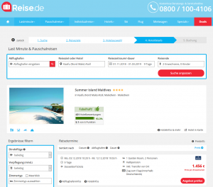 Screenshot Deal Summer Island Maldives Malediven