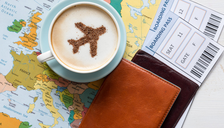 Flugtickets Tasse