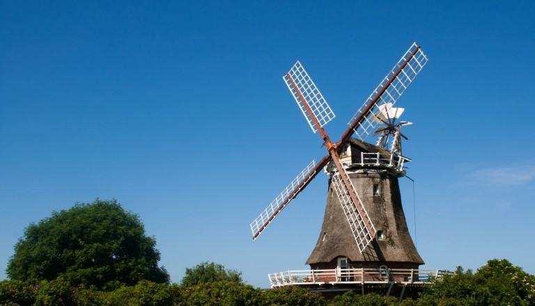 Die Windmühle bei Borgsum auf Föhr.