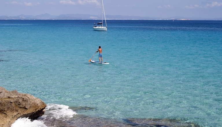 Sport auf Formentera.