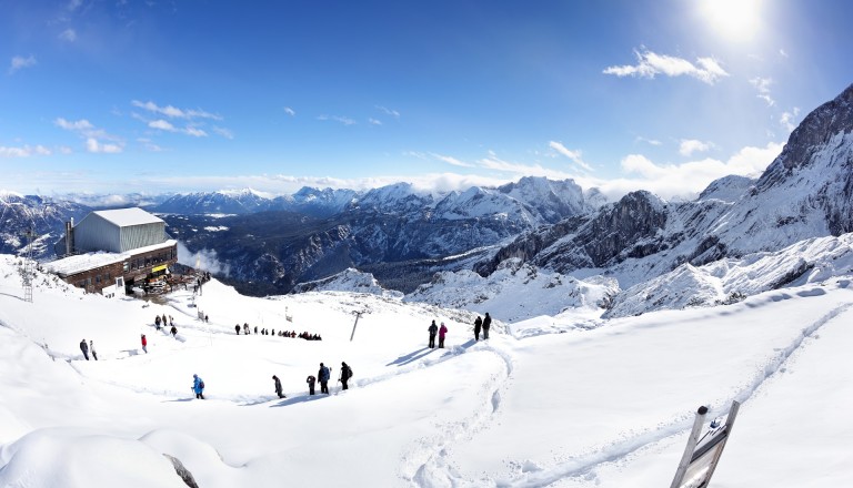 Bestens ausgebaut - das Skigebiet Garmisch-Partenkirchen.