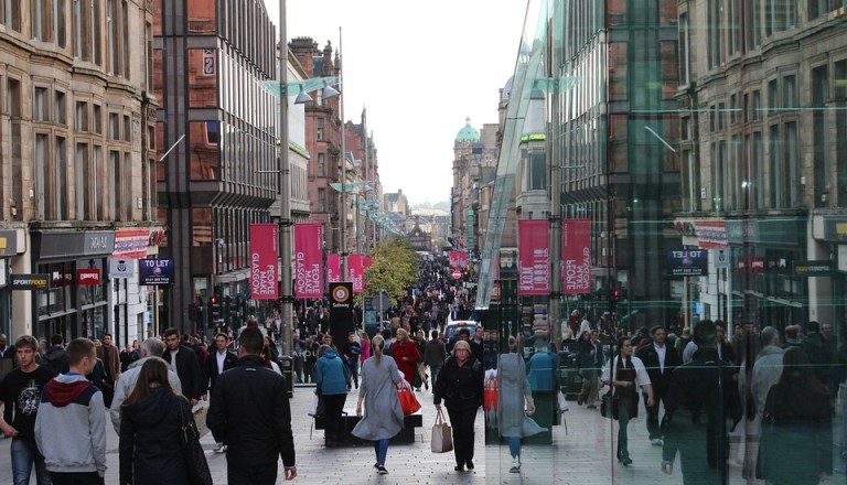 Shopping in Glasgow.