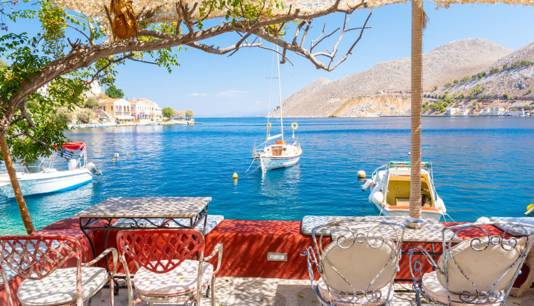 Griechenland Symi Stühle
