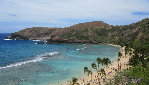 Der Hamuma Bay auf Hawaii ist einer der Traumstrände der USA.
